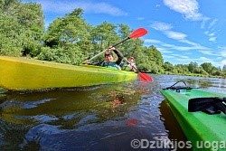 Spływ kajakowy koło Druskiennik na Litwie - Dzukijos uoga